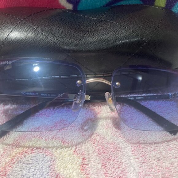 Rimless rhinestone sunglasses - Picture 6 of 6